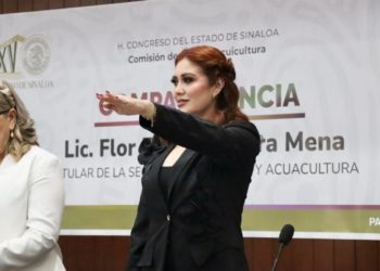 Flor Emilia Guerra Mena expone ante el Congreso del Estado resultados del Cuarto Informe de Gobierno en pesca y acuacultura.-
