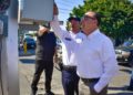 Alcalde Antonio Menéndez pone en funcionamiento semáforo de Pedro Anaya y Leyva.-
