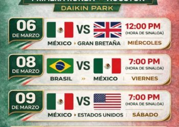 Listo el calendario de México en el Clásico Mundial de Béisbol 2026