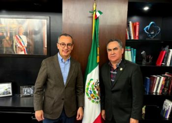 Sostiene el Rector Jesús Madueña reunión estratégica con Carlos Iván Moreno, titular de la DGESUI,