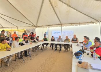 Gobernador Rocha visita nuevamente mina Santa Fe en Rosario, en apoyo a labores de rescate de los mineros