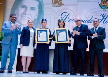 La UAS entrega el Doctorado Honoris Causa a las doctoras Annie Pardo Cemo y Rosaura Ruiz Gutiérrez
