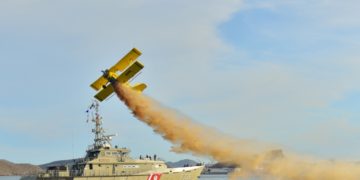 Topolobampo revive su historia con la recreación del Primer Combate Aeronaval del Mundo