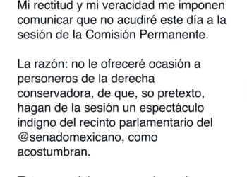 Se desiste Enrique Inzunza de acudir al Senado