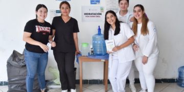    Instala Salud Municipal módulo de hidratación en Zona 30 para prevenir golpes de calor    