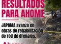 JAPAMA avanza en obras de rehabilitación de red de drenajes