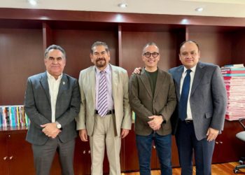 Encabeza el Rector Jesús Madueña productiva reunión con funcionarios federales de la SEP