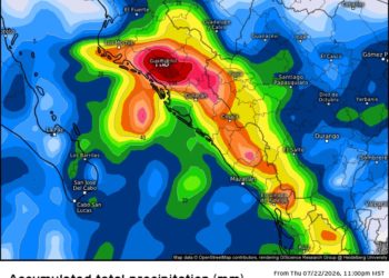 lluvias de fuertes a intensas durante el fin de semana