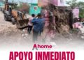 *Gobierno de Ahome acude en auxilio de familia de Topolobampo con vivienda en riesgo por la lluvia*
