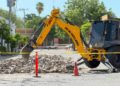 Avanza la rehabilitación de la calle Cinco de Mayo en la cabecera municipal de El Fuerte