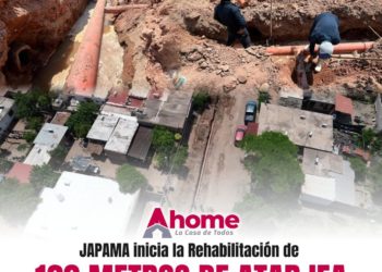 JAPAMA rehabilita drenaje colapsado en Nuevo San Miguel