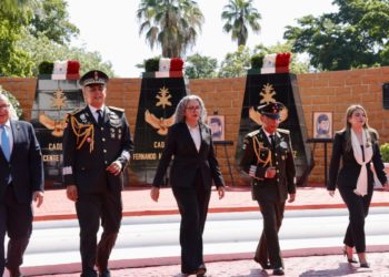 Gobernadora Graciela Domínguez, junto a autoridades militares encabezan ceremonia del 179 aniversario de la Gesta Heroica de los Niños Héroes de Chapultepec