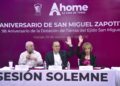 Conmemoran 418 aniversario de San Miguel Zapotitlán, con Traslado de Poderes y Sesión Solemne de Cabildo