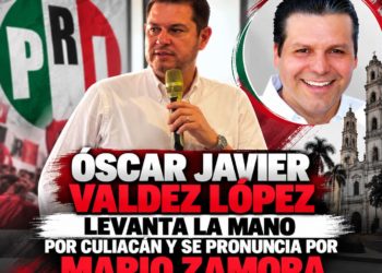 Óscar Javier Valdez López levanta la mano por Culiacán y se pronuncia por Mario Zamora