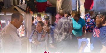 Gobiernos coordinan atención a familias de El Colorado por ingreso de agua
