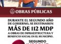 El Fuerte destina más de 112 millones de pesos en obra pública