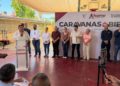 Caravana del Bienestar llega a la colonia Texas; anuncian rehabilitación de cancha escolar